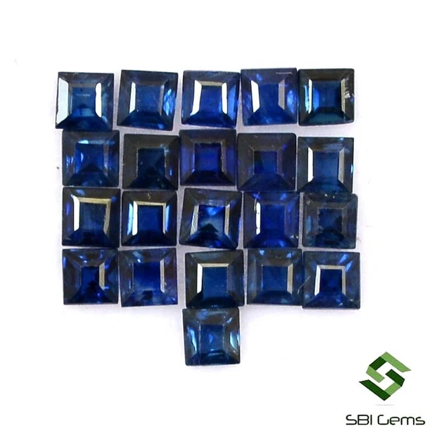 Saphir bleu naturel 2,92 ct pierres précieuses certifiées en vrac