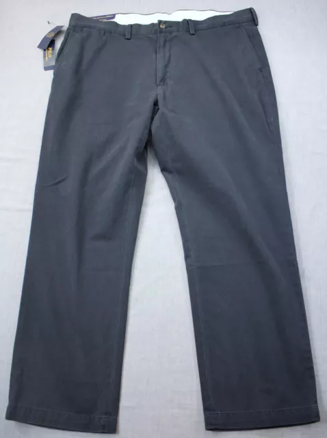 Ralph Lauren Polo Logo Mens Navy Blue Cotton Classic Fit Chino Pants NWT 40 x 30