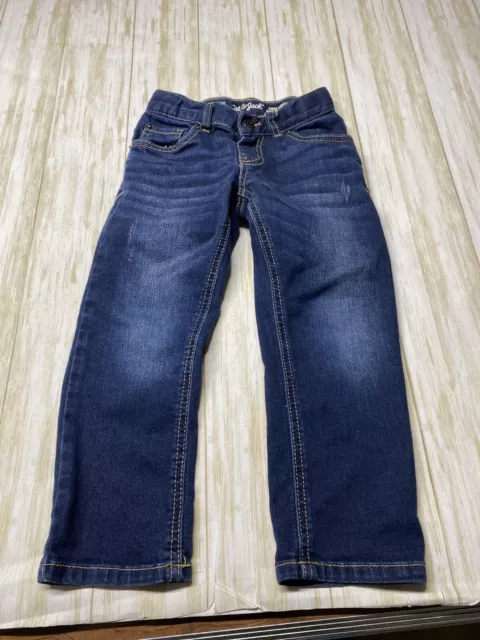 Jeans Boys Size 4t Brand New Brand Cat And Jack Super Stretch Straight Leg Blue