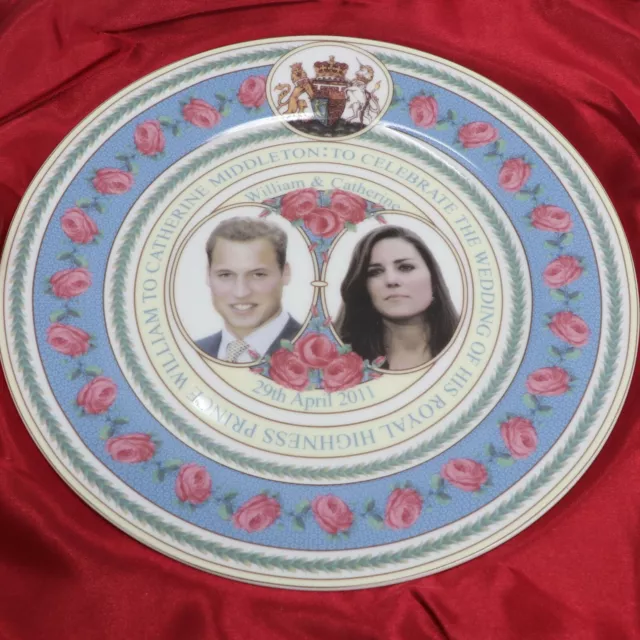 Prince William & Kate Middleton 8" Fine China Wedding Plate 2011 by Smallthorne