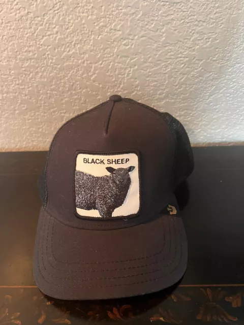 Goorin Bros Mens Trucker Hat Baseball Cap Animal Sheep Farm Snap Back  One Size