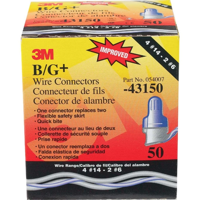 3M Performance Plus Large Wire Connector (50-Pack) B/G+50 3M Performance Plus