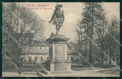 Torino Città Monumento Alessandro Lamarmora Bersaglieri cartolina MZ7454 