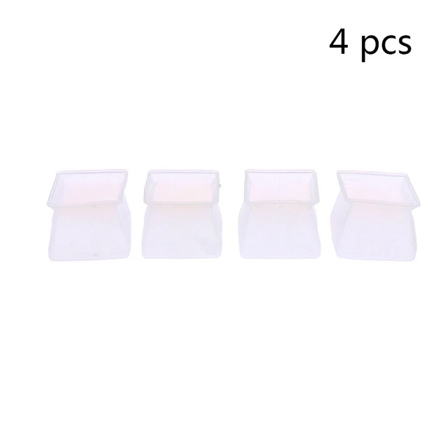 4Pcs SiliconeProtection CoverSquare forHome Kitchen Bar Chair Leg FloorProtector
