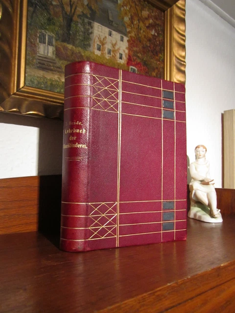 BRADE BUCHBINDER BUCH 1904 Buchbinderei BUCHBINDEN Bookbinding LEDER HANDEINBAND