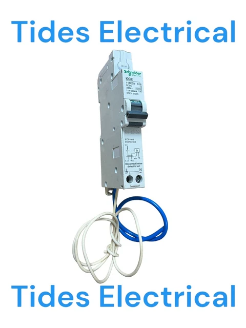 Schneider RCBO 16 AMP 30 mA Typ C 16A KQE KQE116C03