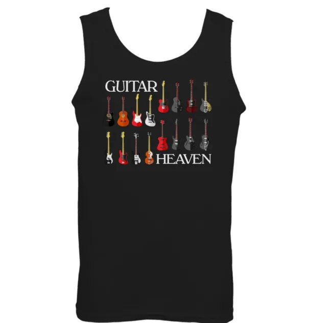Guitar Heaven Mens Funny Guitarist Vest Electric Acoustic Bass Rock Music