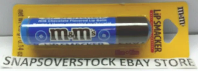 M&Ms BLUE FLAVORED LIP BALM 0.14 OZ. TUBE BY LIP SMACKER, NEW FAST FREE SHIPPING
