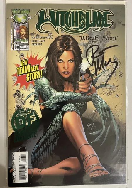 Witchblade 80 Green Foil Dynamic Forces Cover Signed By Ron Marz 84/99 W/COA