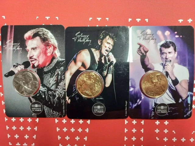 lot minis medailles johnny hallyday 2019 monnaie de paris