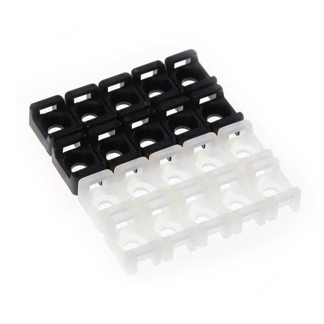 100 pz/set 4,6 mm larghezza cavo base cravatta tipo supporto filo montaggio*t~