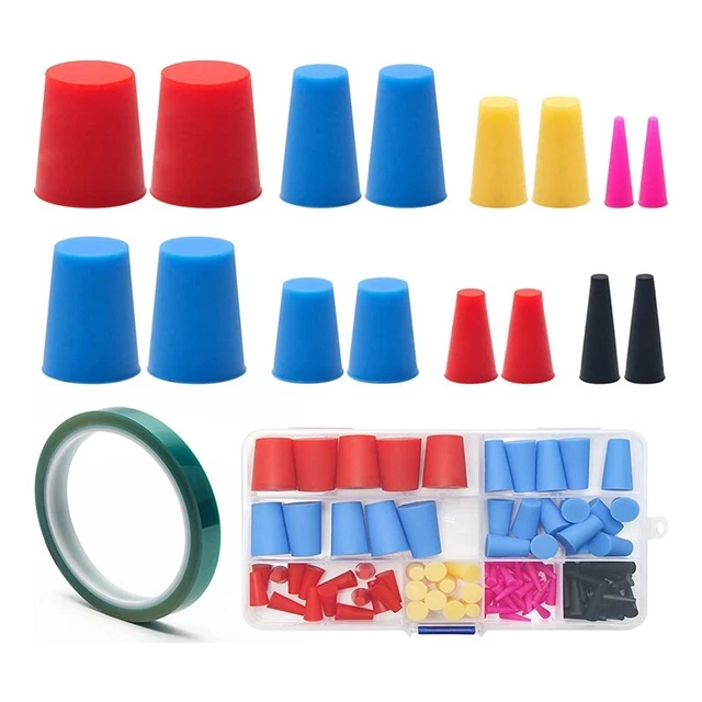 Taille 7 avec trou - Bouchons en silicone avec trou pour assujetde sas