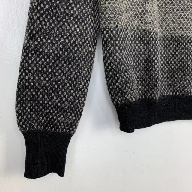 Robert Geller Sweater Mens M Black Wool Mohair Textured Knit 2015-16 A/W Japan 3