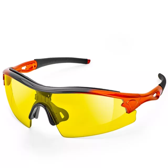 ToolFreak Safety Glasses Yellow Lens UV Impact Rated ANSI z87.1 with Accessories