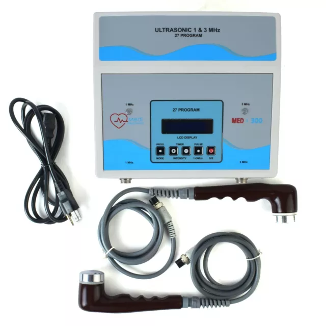 US 1Mhz & 3Mhz Ultrasound Therapy Unit Brand New Physical Physiotherapy Machine