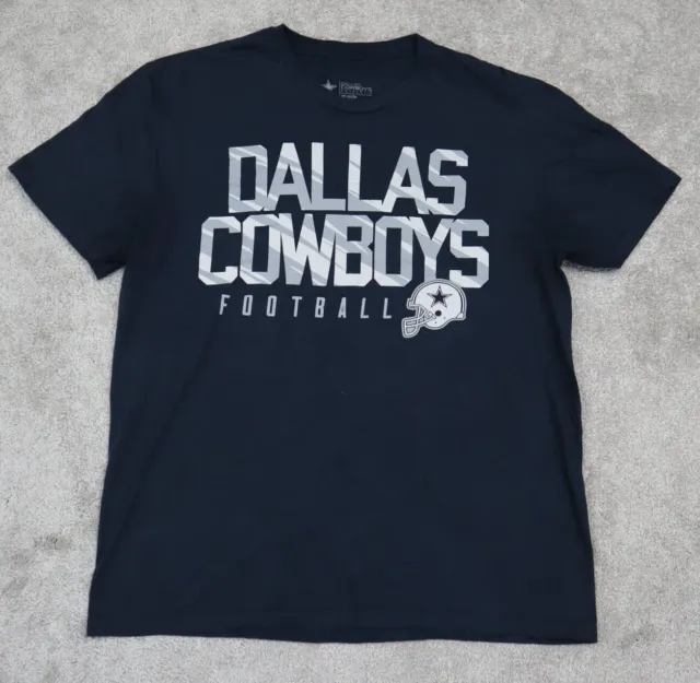 Dallas Cowboys Football Practice Tee T-Shirt Short Sleeve Crew Neck Black SZ L