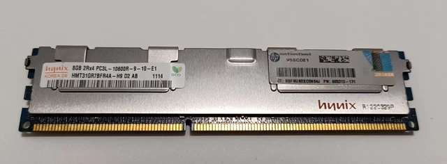 HP 8GB 2Rx4 PC3L-10600R Server Memory Ram 606425-001 605313-171 604502-B21