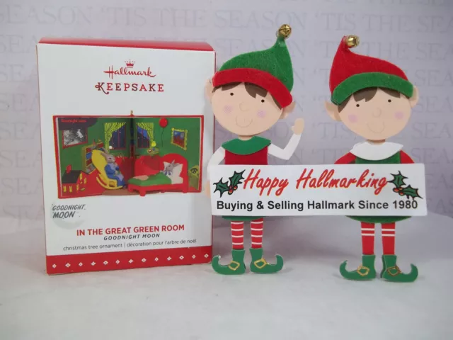 Hallmark 2015 In the Great Green Room Ornament Book Goodnight Moon