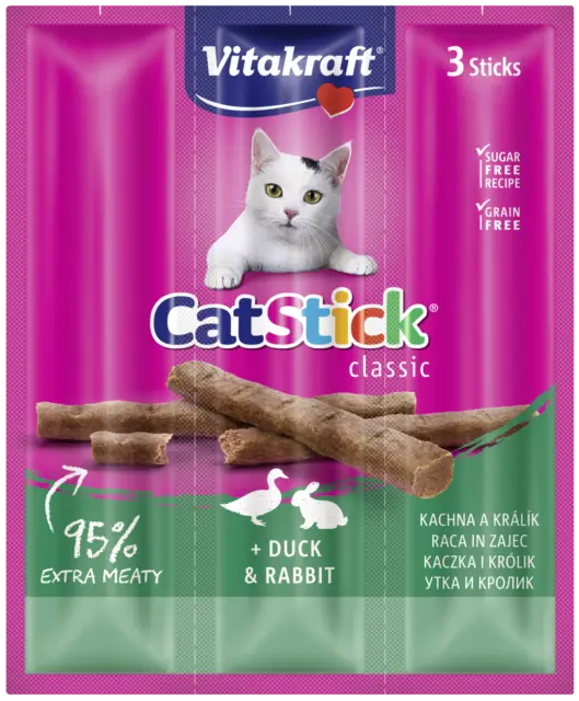 20 x VITAKRAFT CAT STICK MINI 3x6g snacks pour chat