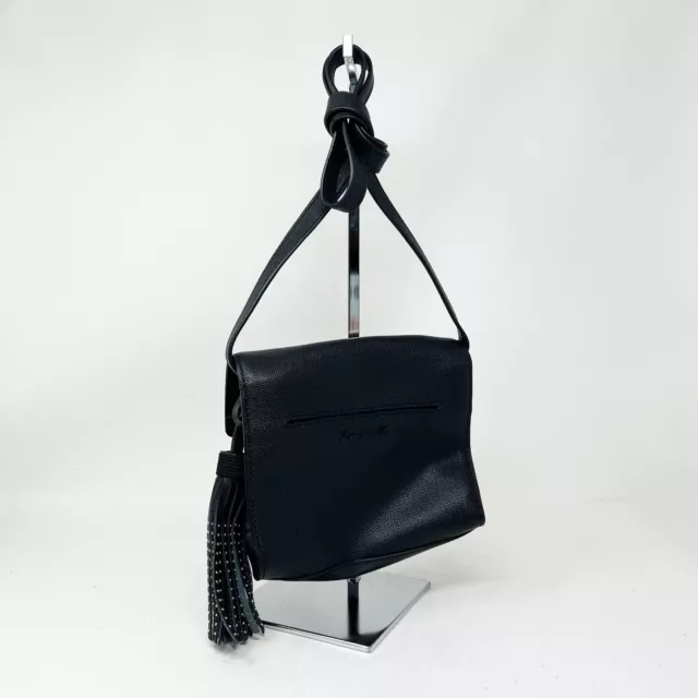 Elizabeth & James Eloise Genuine Leather Studded Tassel Crossbody Purse Bag 2