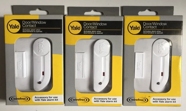 3 x Accesorio de alarma Yale Locks HSA6010 - contacto puerta y ventana