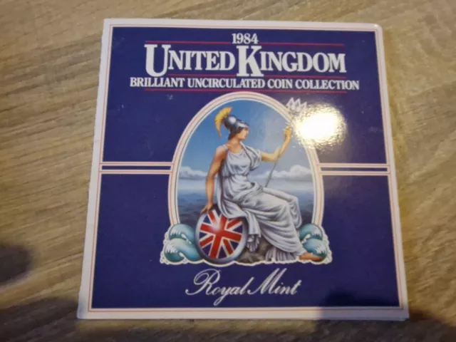 1984 UK BRILLIANT UNCIRCULATED COIN COLLECTION BY ROYAL MINT annual coin set