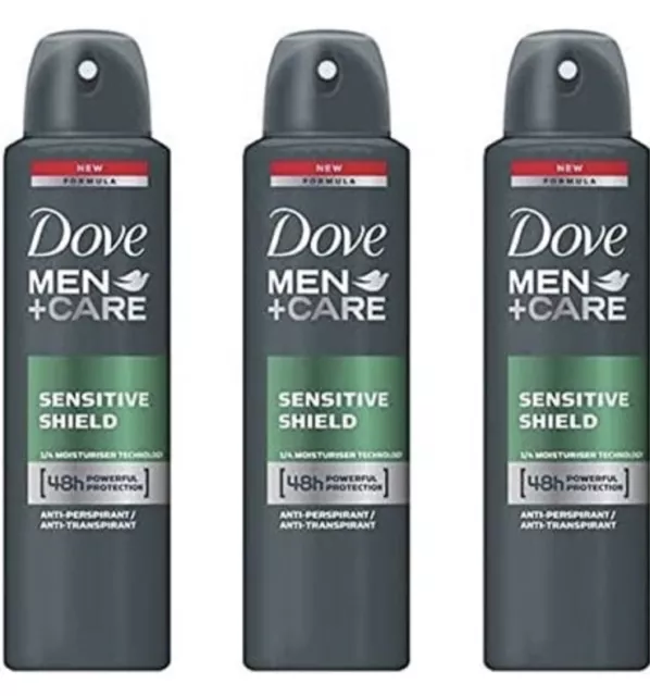 Lot de 3 déodorants DOVE sensitive spray homme ( 3 x 150ml)