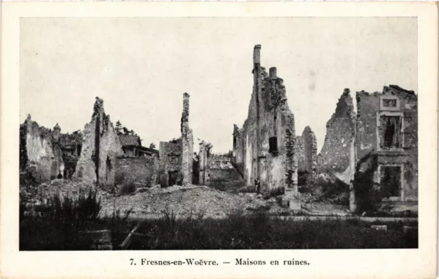 CPA MILITAIRE Fresnes en Woevre-Maisons en ruines (316956)
