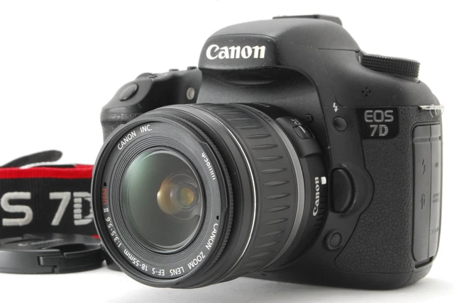 デジタルカメラ Canon EOS 7D 18-55mm 1:3.5-5.6 IS STM Canon EOS 7D 18.0MP Digital SLR Camera - Black (Kit w/ EF-S
