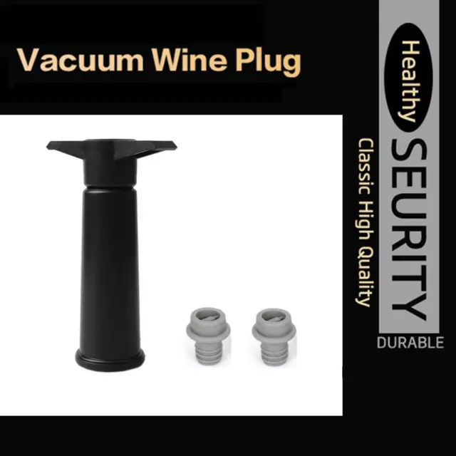 Vacu Vin Wine Saver Stoppers with Vacuum Pump Set of 4 Fast 3