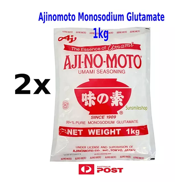 2 x 1kg MSG Ajinomoto Monosodium Glutamate Umami Seasoning AJI-NO-MOTO