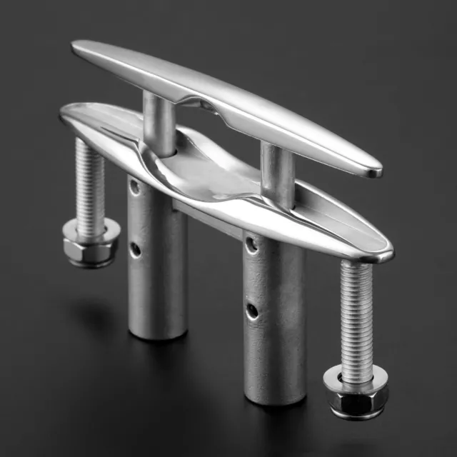 6" Boat Yacht Pull Pop Up Cleat Flush Mount Lift Lifter 316 Stainless Polished 3