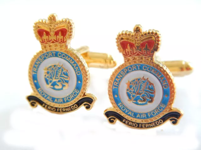 RAF Royal Air Force Transport Command Military Cufflinks