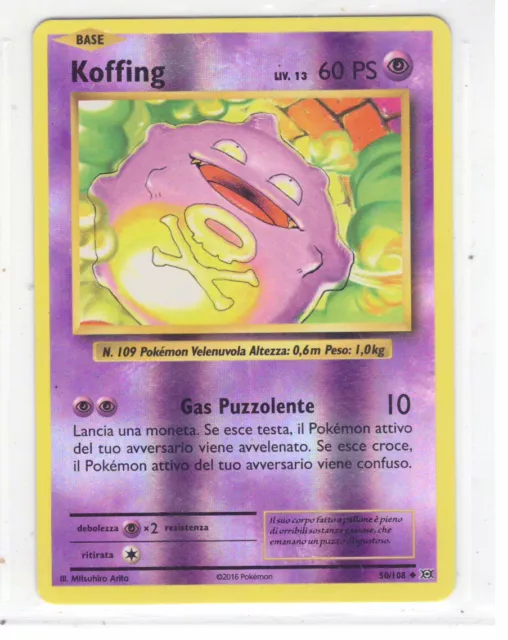 POKEMON Koffing 50/108 Evoluzioni Non Comune REVERSE ITA