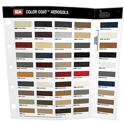 Colorcoat Color Chart