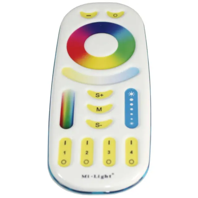 MiLight MiBoxer RGBW CCT LED 4-Zone Fernbedienung Touch Weiss für Farbwechsel St