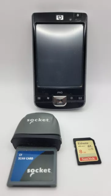 HP iPAQ 211 Handheld PDA Windows Mobile CF Scan Card Socket 8GB SanDisk Extreme