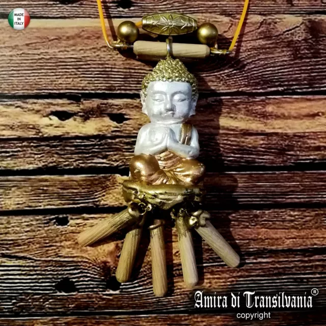 Talisman Magie Amulett Buddhistische Halskette Anhänger Buddha Ethnisch Stammes-