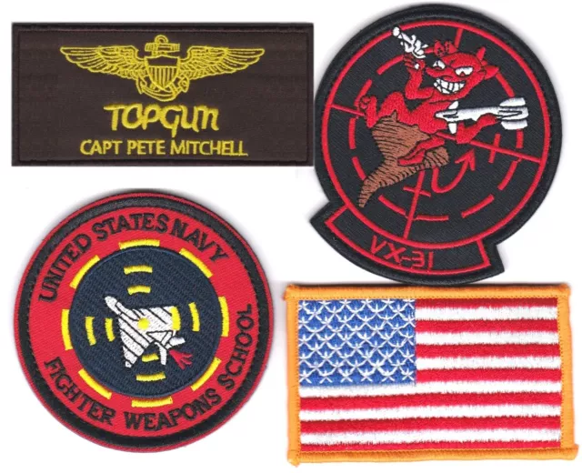 TOP GUN MAVERICK Lot 4 Patches Jacket Pete Mitchell Patches $43.65 -  PicClick AU