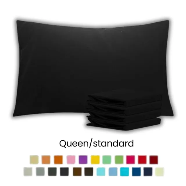 Pillow Case Set Microfiber Set of 4 Standard/Queen Ultra Soft Pillow Cover