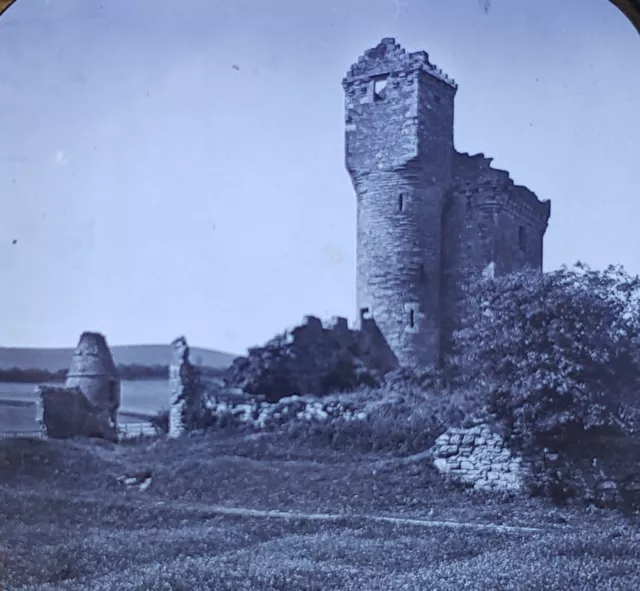 Tower, Crossraguel Abbey, Maypole, Scotland, c1900 Magic Lantern Glass Slide