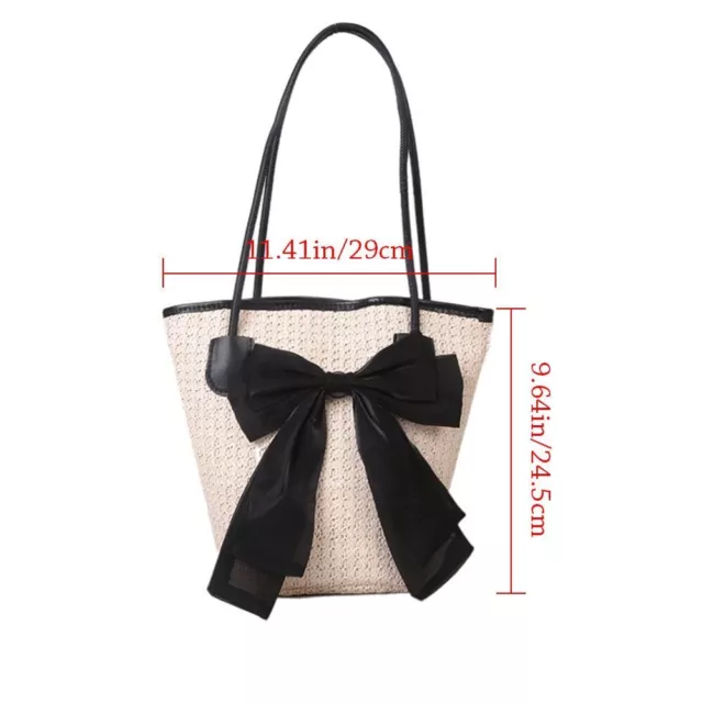 FEMALE WOVEN HIGH-CAPACITY Handbags Tote Bag Shoulder Bags Summer Straw ...