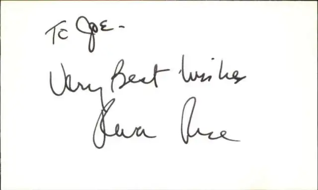 Peter Gowen Actor Signed 3" x 5" Index Card