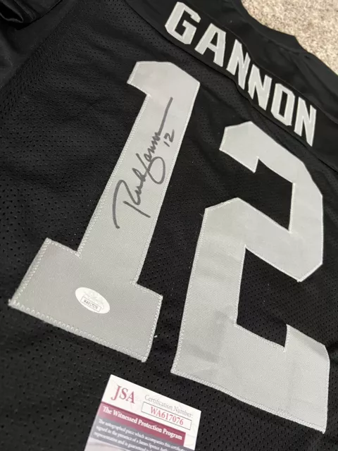 Rich Gannon Autograph/Signed & Inscribed Oakland Raiders Custom Black Jersey PSA 2