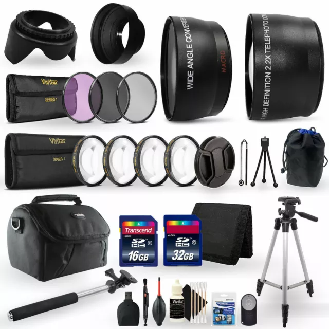 48GB Top Accessory Kit for Nikon D5100 Digital SLR Camera