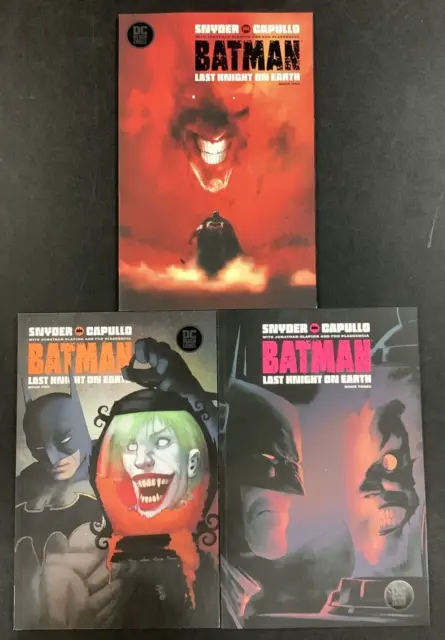Batman Last Knight On Earth #1-3 Comic Book Lot Full Series Snyder Capullo Joker
