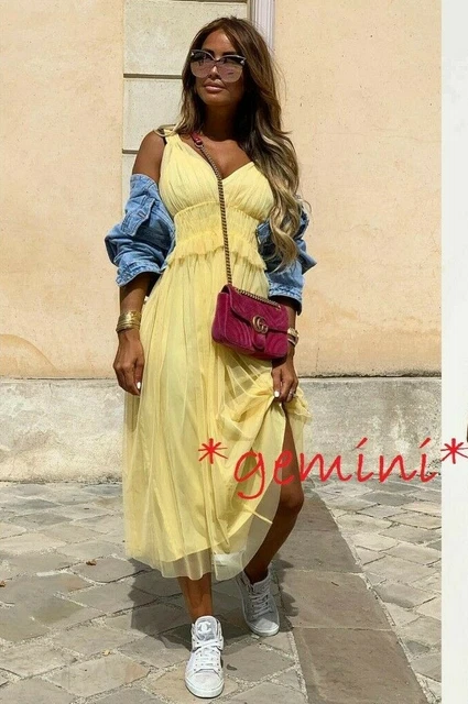 knee length dresses for ladies Zara White Tiered Cotton-Linen Midi Dress