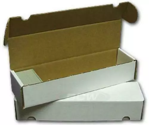 (2x) BCW 930 CT COUNT Corrugated Cardboard Storage Box-Sport Trading Card Boxes