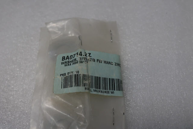 RECENT OEM BUELL Washer 7/16X7/8 Fw Hard Zinc Ba0714.2Z $11.08 ...