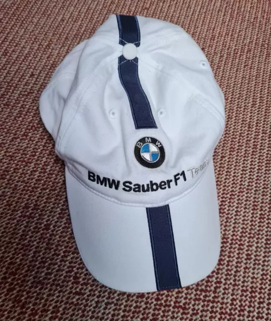 BMW Sauber F1 Baseball Kappe Cap Mütze 58cm Herren Sommer 56 Weiß  Formel 1